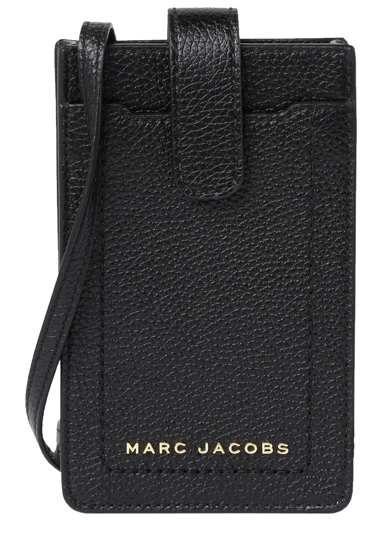 Marc Jacobs Groove Leather Phone Crossbody Bag in Black S107L01SP21