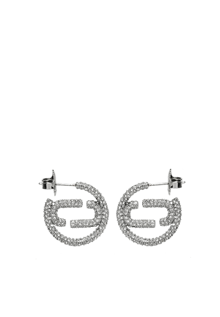 Marc Jacobs 銀電鍍黃銅環形耳環