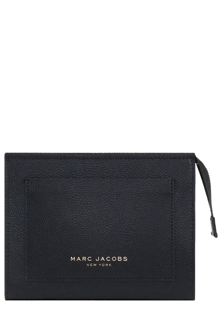 Marc Jacobs The Grind Leather Cosmetic Pouch In Black S202L01PF22