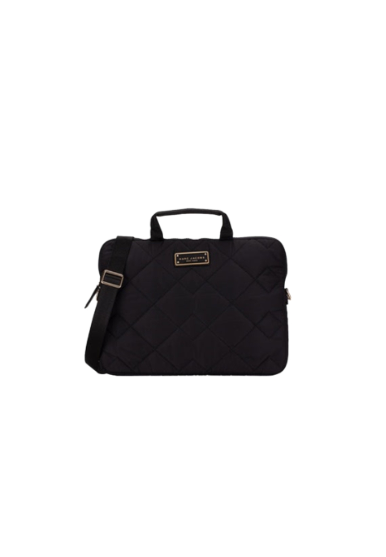 Marc Jacobs Quilted Nylon Laptop S550M06FA21 Tote Bag In Black