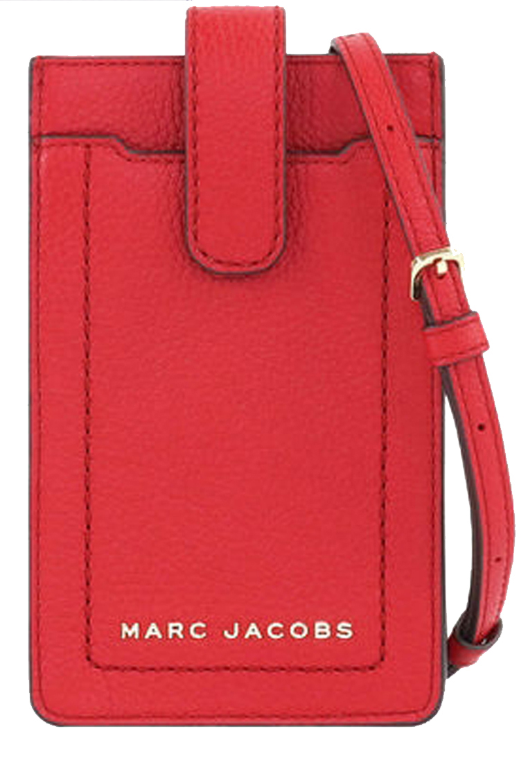 Marc Jacobs Groove Leather Phone Crossbody Bag in Savvy Red S107L01SP21