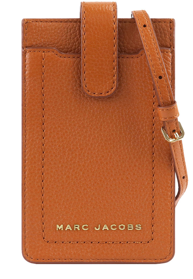 Marc Jacobs Groove Leather Phone Crossbody Bag in Smoked Almond S107L01SP21