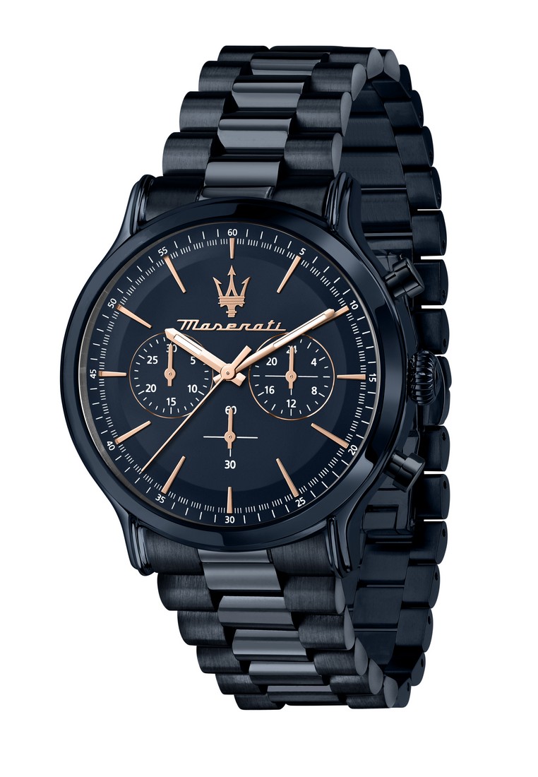【2 Years Warranty】 Maserati Blue Edition 42mm Men's Quartz Watch Luminous Hands R8873618032 Japan Movement