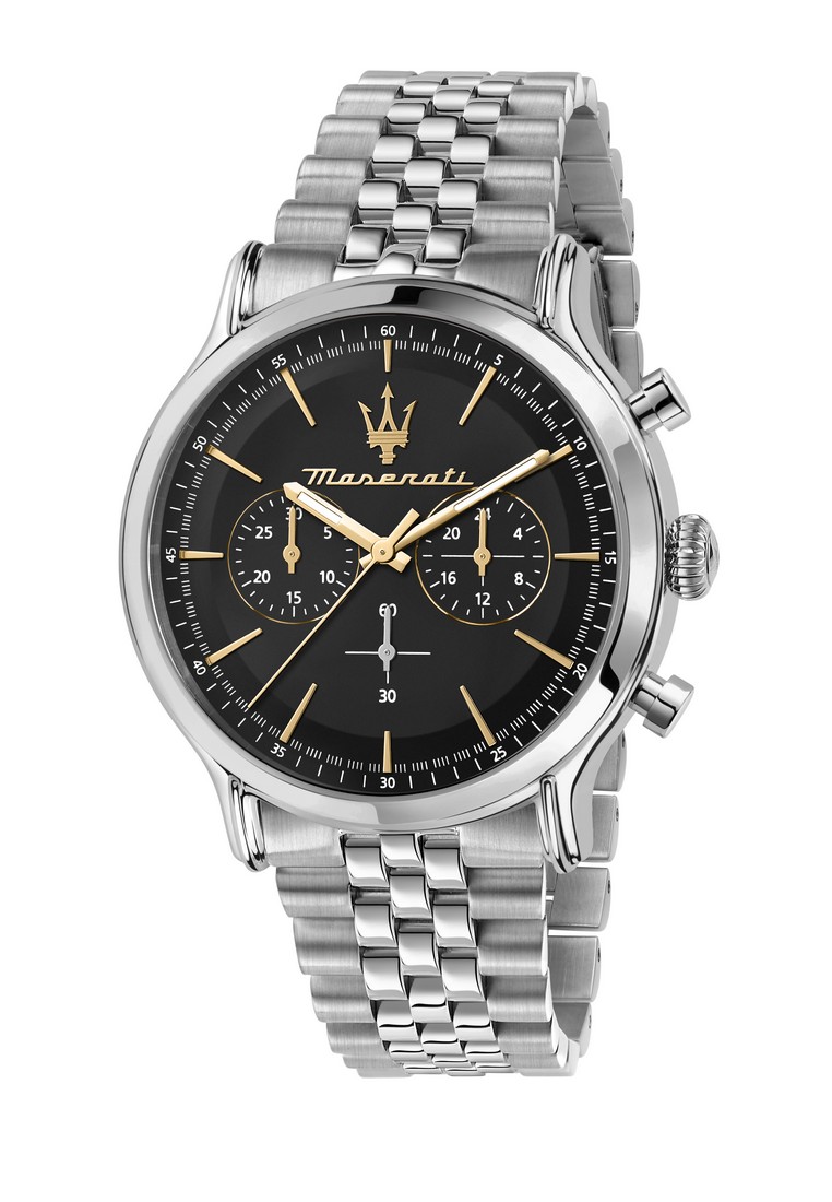 【2年保修】 Maserati Epoca系列 42mm 錶盤 男士不銹鋼計時石英腕錶 R8873618017