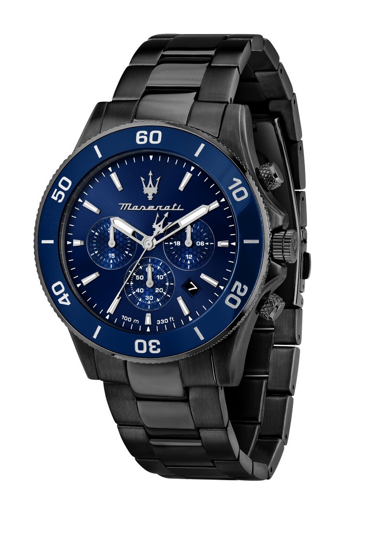 【2 Years Warranty】 Maserati Competizione 43mm Men's Quartz Watch Luminous Dial Hands R8873600005 Japan Movement