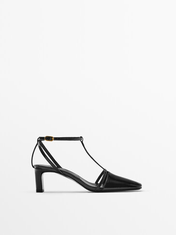 Massimo Dutti 皮革高跟鞋