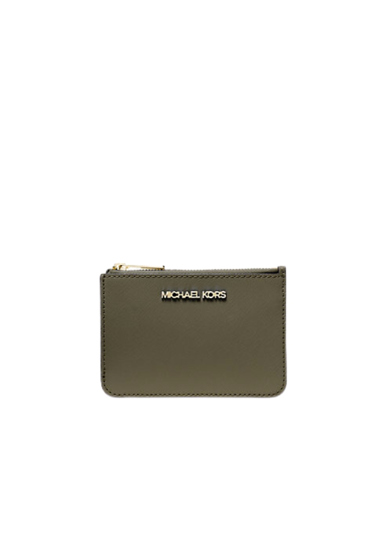 MICHAEL KORS Michael Kors Jet Set Travel Coin Pouch Saffiano Leather In Olive 35F7GTVU1L