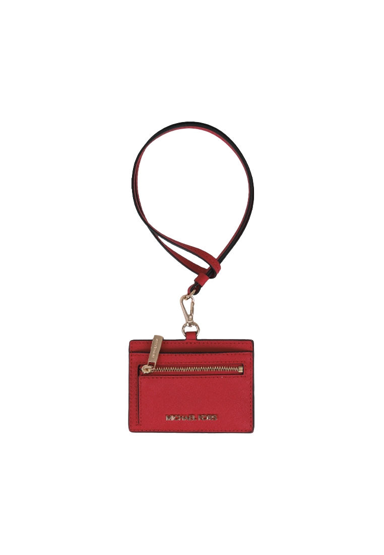 MICHAEL KORS Michael Kors Jet Set Travel Lanyard Saffiano Leather In Bright Red 35S3GTVD3L