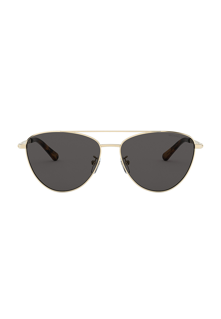 MICHAEL KORS Michael Kors Women's Pilot Frame Gold Metal Sunglasses - MK1056