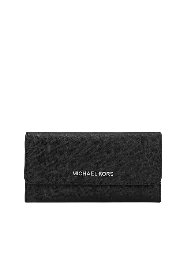 MICHAEL KORS Michael Kors Jet Set Travel Wallet Trifold In Black 35S8STVF7L