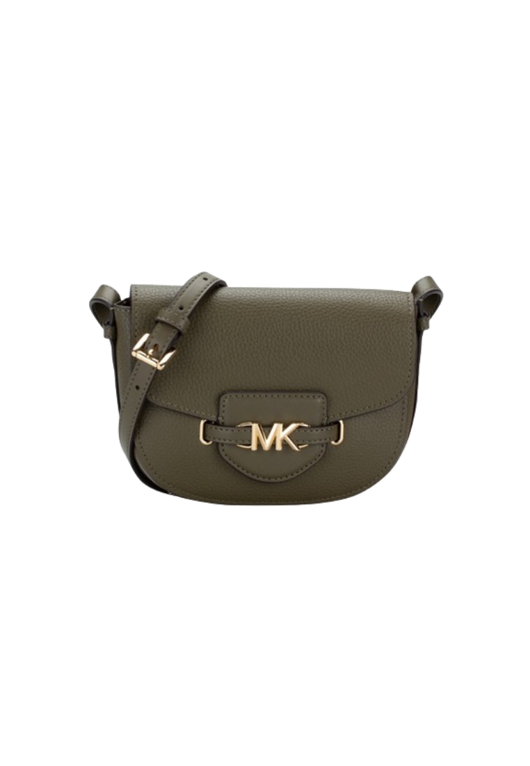 MICHAEL KORS Michael Kors Reed Small Logo Crossbody Bag Pebbled Leather In Olive 35F3G6RC1T