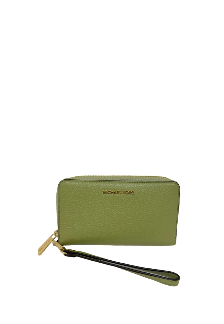 MICHAEL KORS Michael Kors Jet Set Travel Large Wristlet In Light Sage 35T7GTVE7L