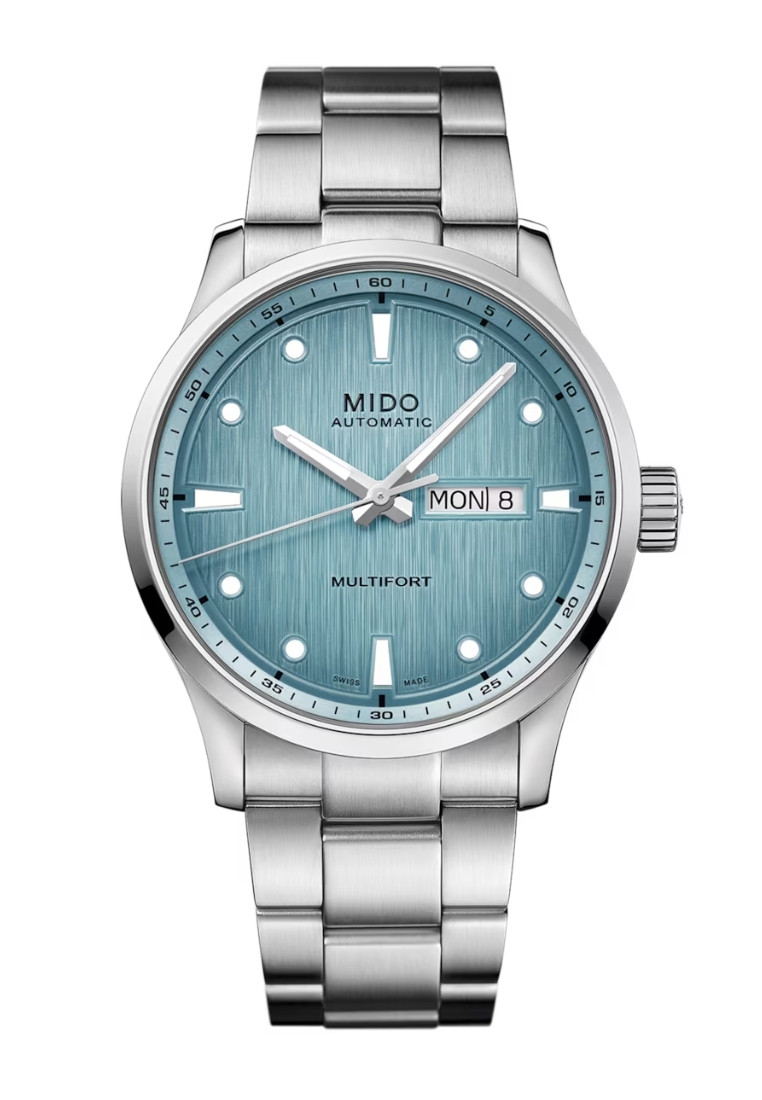 Mido 瑞士美度 Multifort M Freeze 藍色漸層錶盤自動機械腕錶 M0384301104100