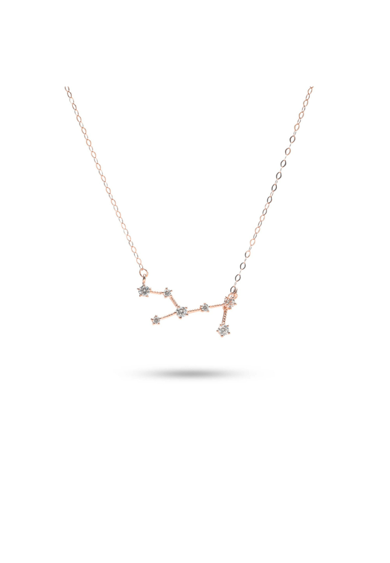 Millenne MILLENNE Match The Stars Virgo Constellation Rose Gold Necklace with 925 Sterling Silver