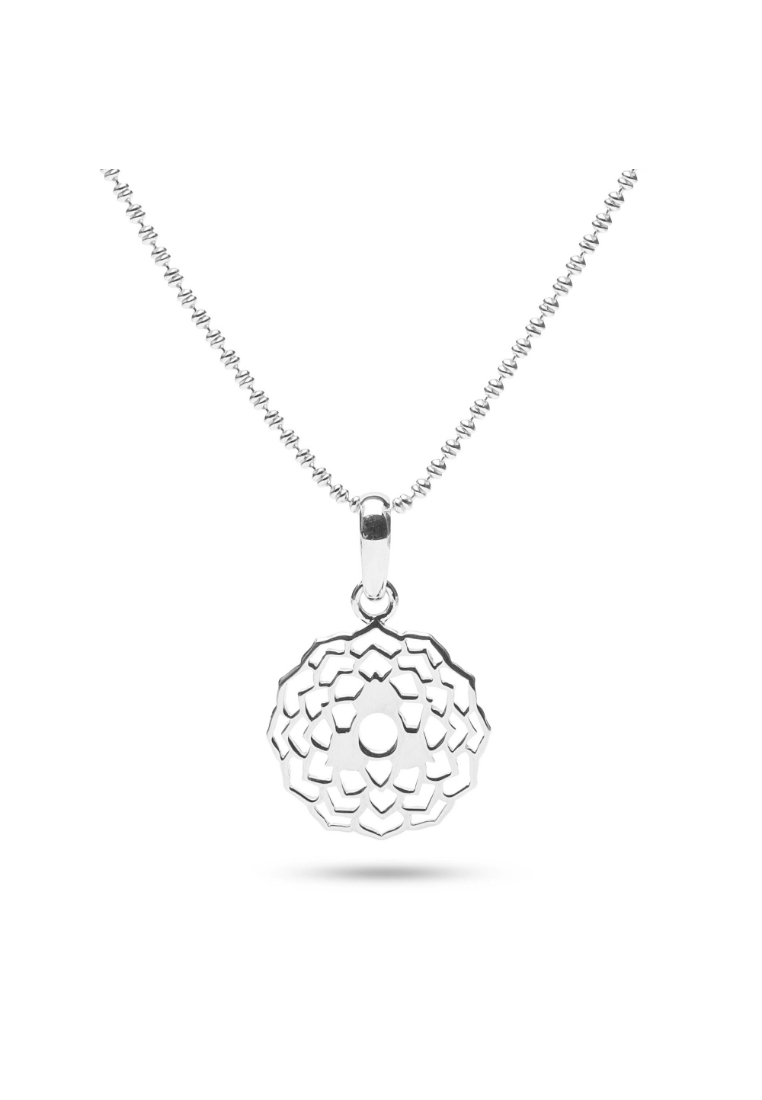 Millenne MILLENNE Millennia 2000 Flower Blossom Silver Pendant with 925 Sterling Silver