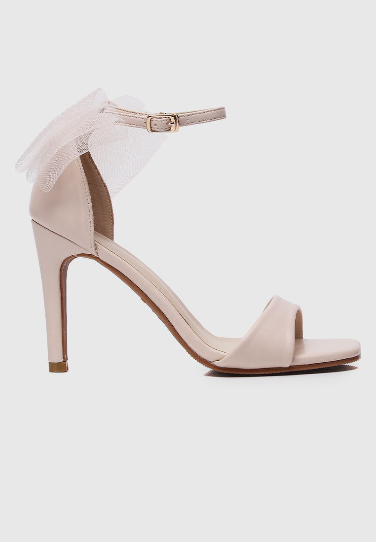 Milliot & Co The Love Bow Trimmed Heels