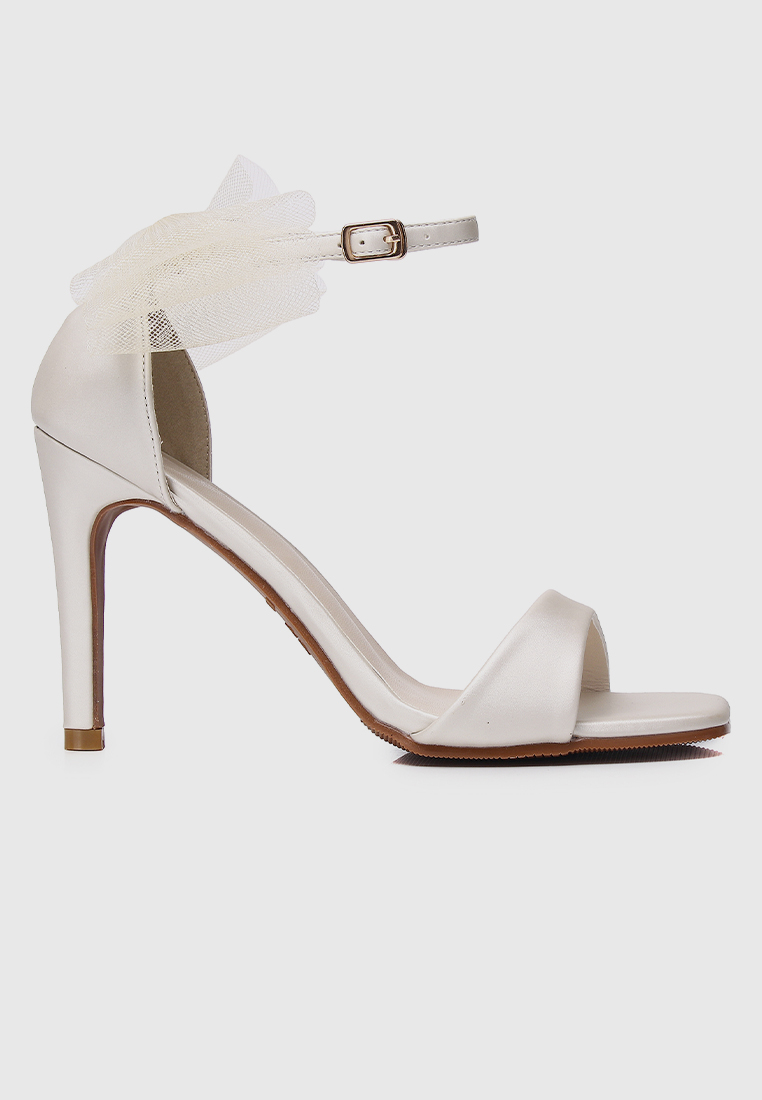 Milliot & Co The Love Bow Trimmed Heels