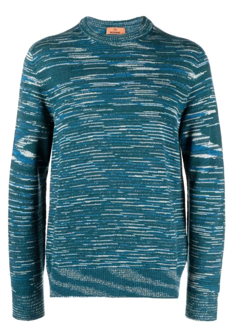 Missoni Crewneck Sweater - MISSONI - Blue