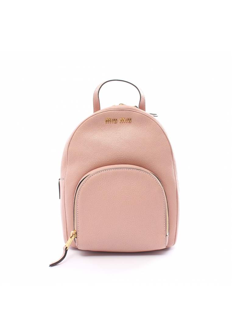 Miu Miu 二奢 Pre-loved MIU MIU MADRAS Madras Backpack rucksack leather pink