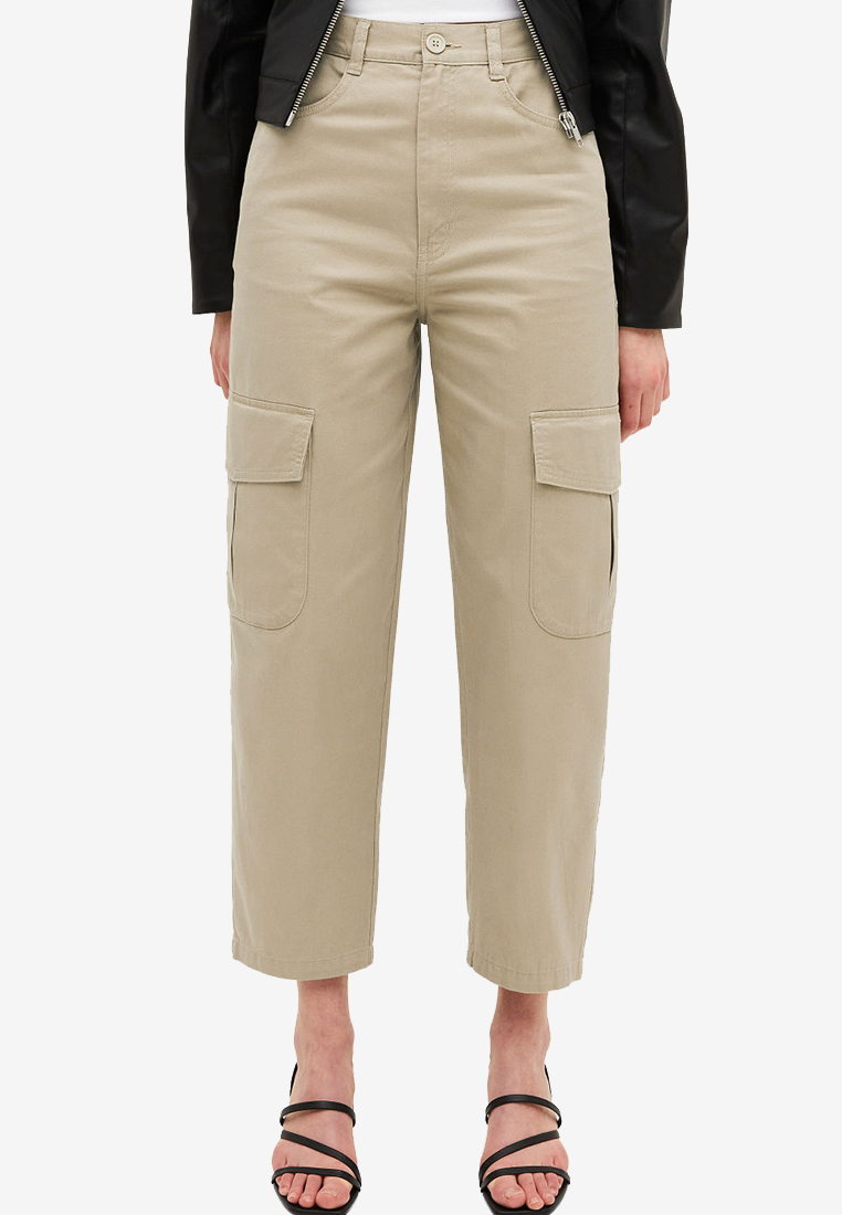 Monki Cotton Cargo Trousers