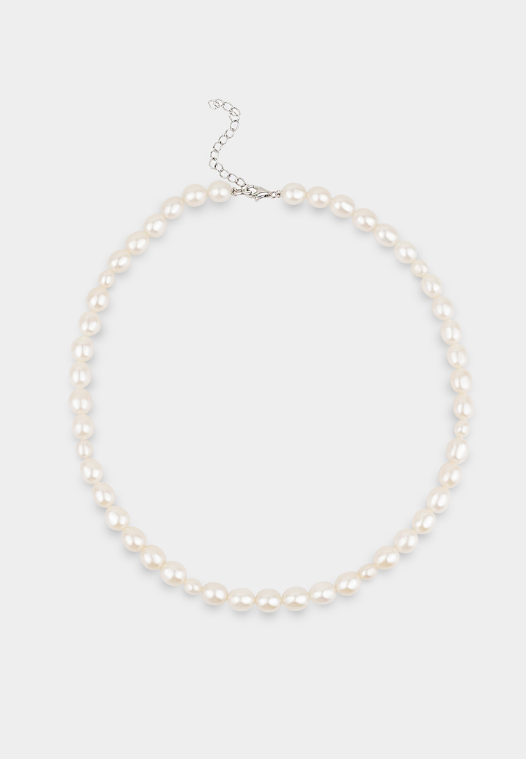 monojewelry THE OVAL-PEARLS NECKLACE
