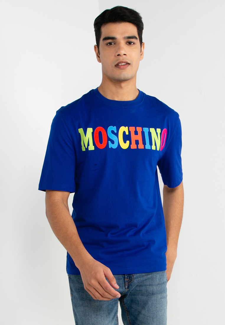 MOSCHINO Logo Print Crew Neck T-Shirt (zt)