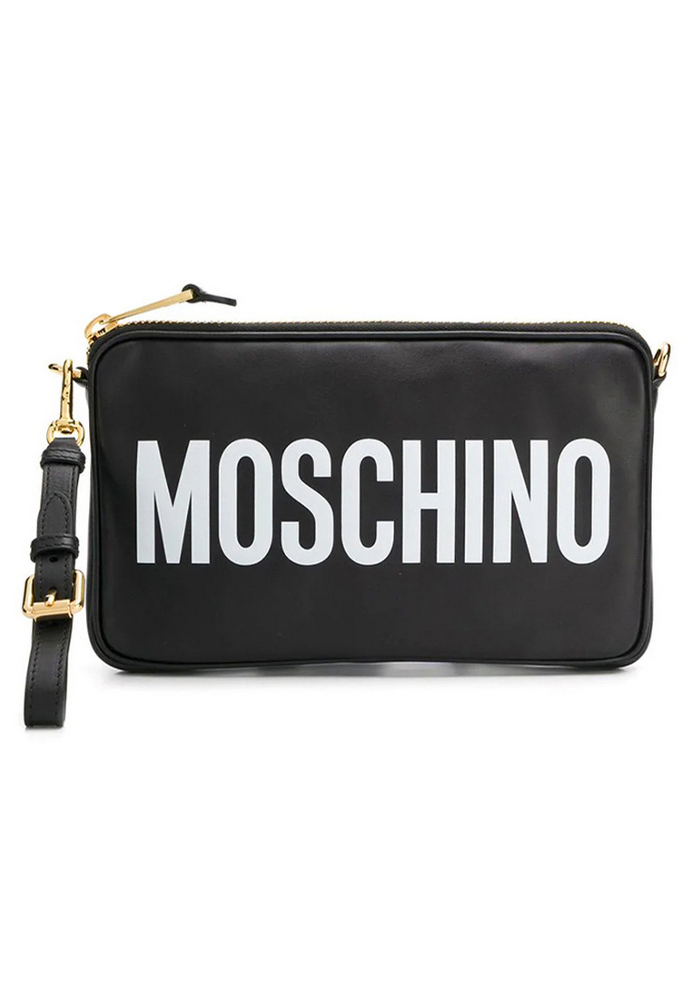 MOSCHINO Moschino Logo Print 斜背包(黑色)