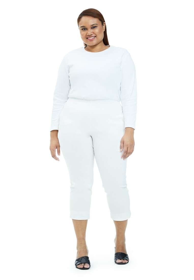 MS. READ Ms. Read Signature Ultra-Stretch Cropped Pants (OFF WHITE)
