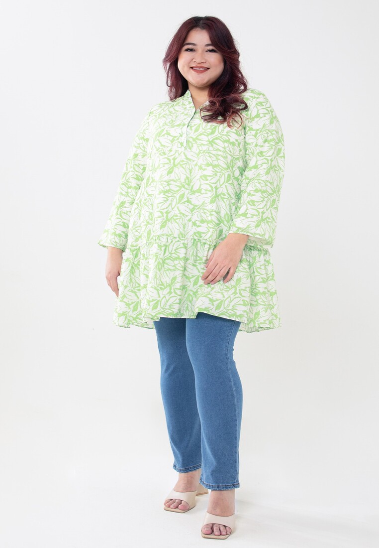 MS. READ Ms. Read Printed Tiered Tunic