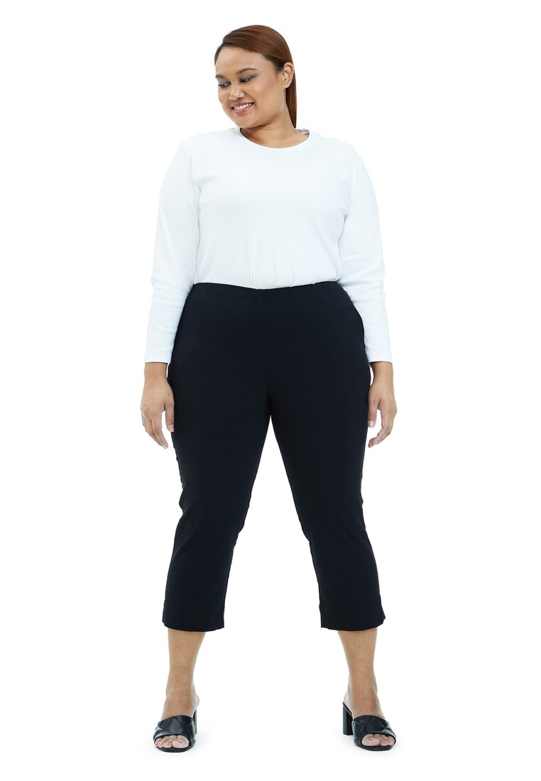 MS. READ Ms. Read Signature Ultra-Stretch Cropped Pants (BLACK)