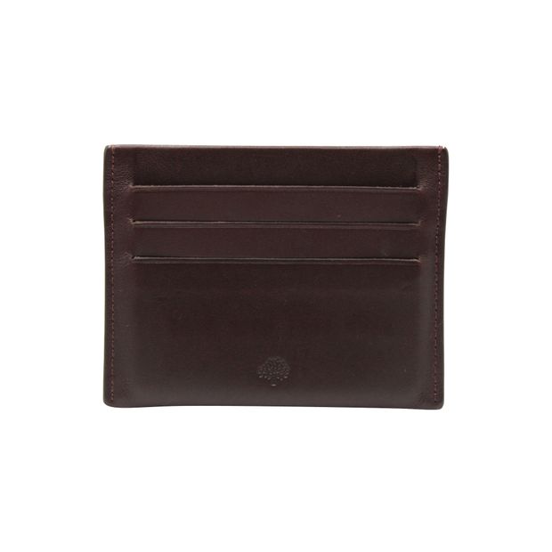 Pre-Loved MULBERRY Brown Leather Card Holder
