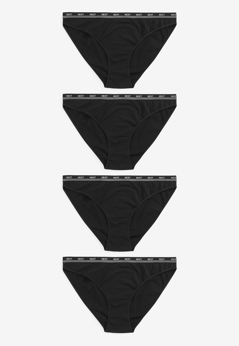 NEXT 棉質標誌女性內褲 4 件組-高叉