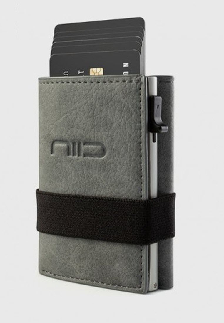 NIID Vegan Leather Mini Wallet - Gray