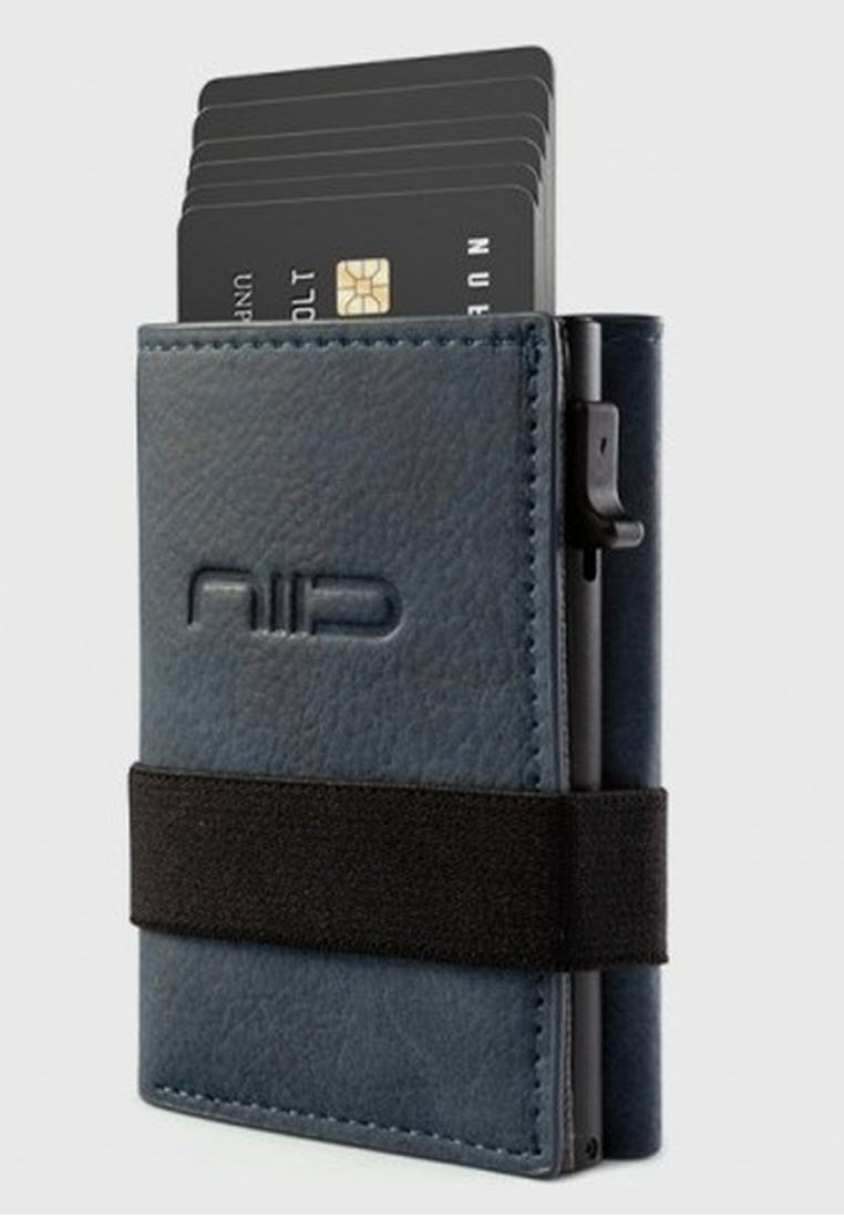 NIID Vegan Leather Mini Wallet - 深藍色