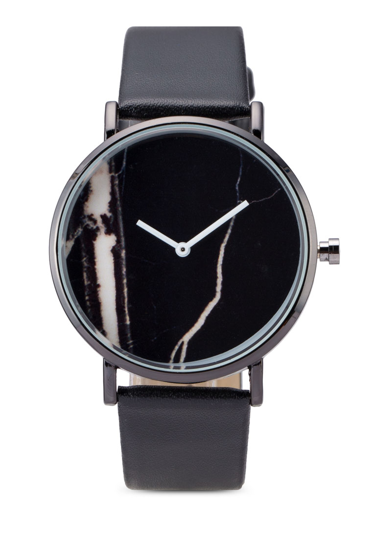 NUVEAU Round Mable Face Watch