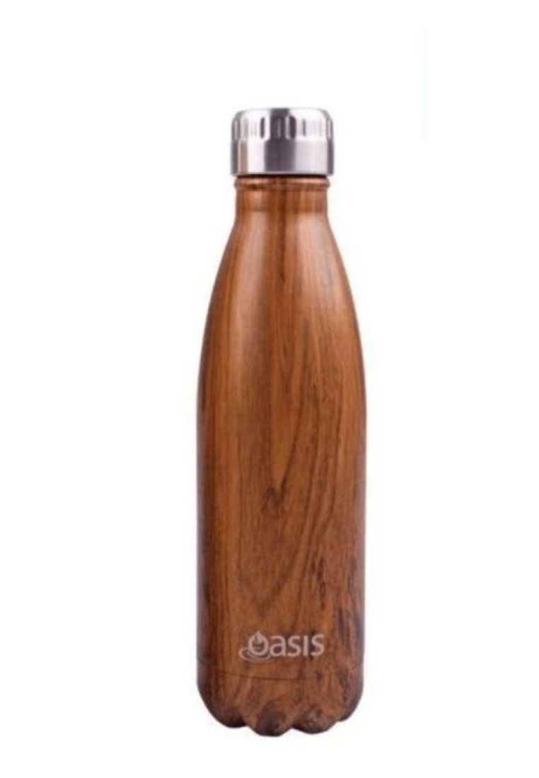 Oasis Stainless Steel Insulated Water Bottle 350ML - Teak