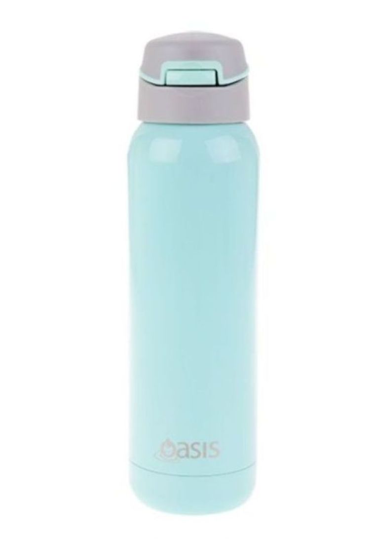 Oasis Stainless Steel Insulated Sports Water Bottle with Straw 500ML - Spearmint