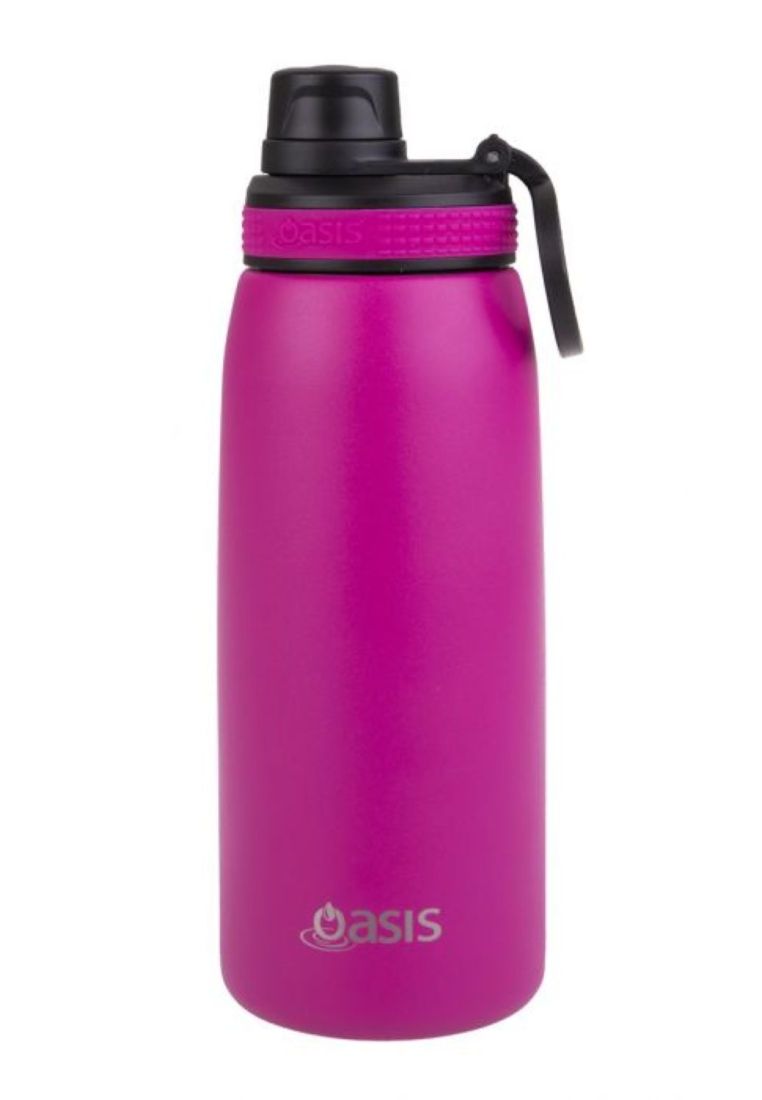 Oasis Stainless Steel Insulated Sports Water Bottle with Screw Cap 780ML - Fuchsia