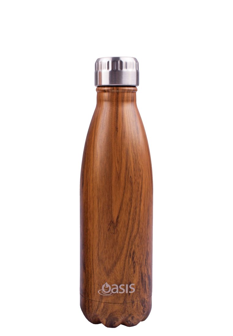Oasis Stainless Steel Insulated Water Bottle 500ML - Teak