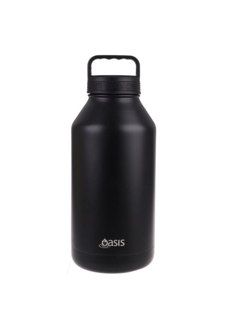 Oasis Stainless Steel Insulated Titan Water Bottle 1.9L - Black