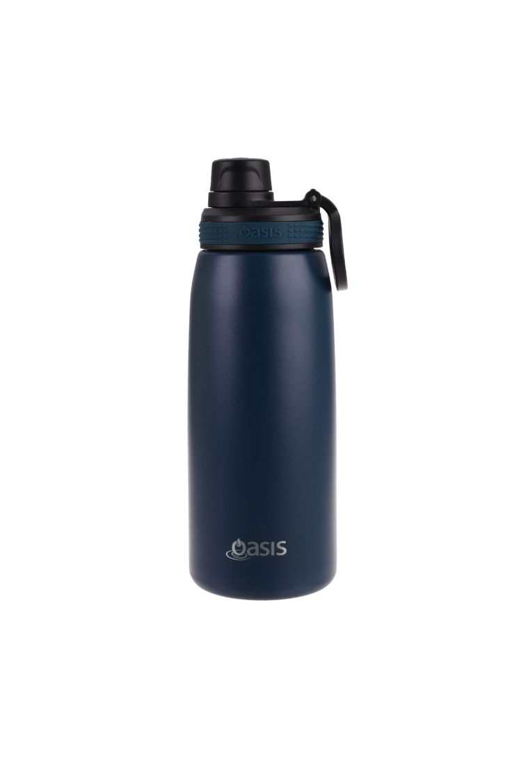 Oasis Stainless Steel Insulated Sports Water Bottle with Screw Cap 780ML - Navy