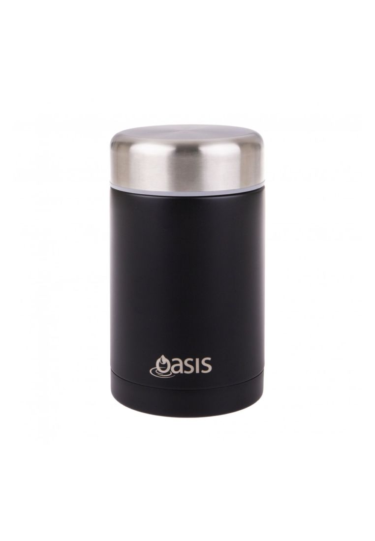 Oasis Stainless Steel Insulated Food Flask 450ML - Matte Onyx