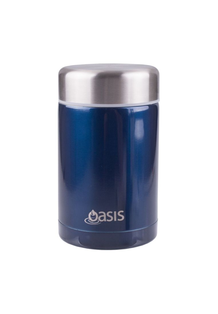 Oasis Stainless Steel Insulated Food Flask 450ML - Matte Navy