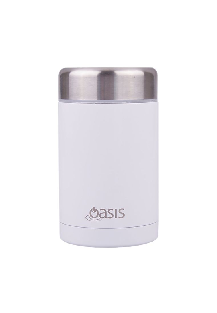 Oasis Stainless Steel Insulated Food Flask 450ML - Matte White