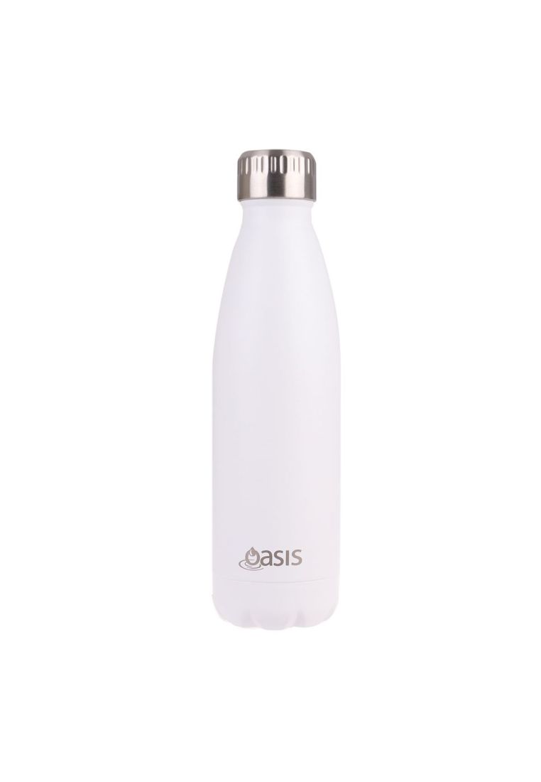 Oasis Stainless Steel Insulated Water Bottle 500ML - Matte White