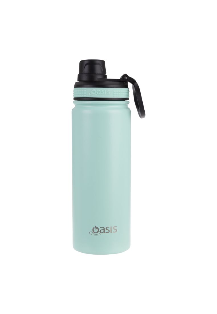 Oasis Stainless Steel Insulated Sports Water Bottle with Screw Cap 550ML - Mint