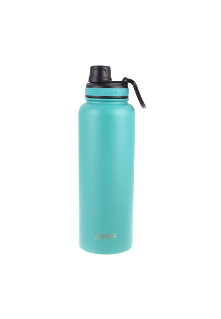 Oasis Stainless Steel Insulated Sports Water Bottle with Screw Cap 1.1L - Turquoise