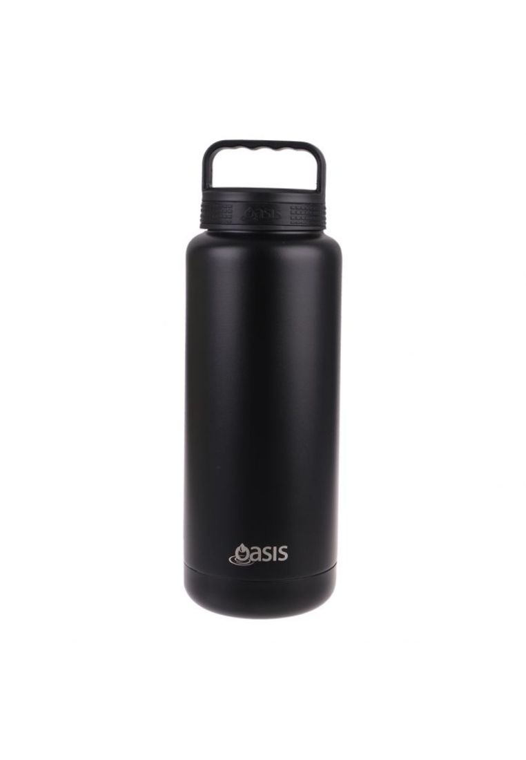 Oasis Stainless Steel Insulated Titan Water Bottle 1.2L - Black