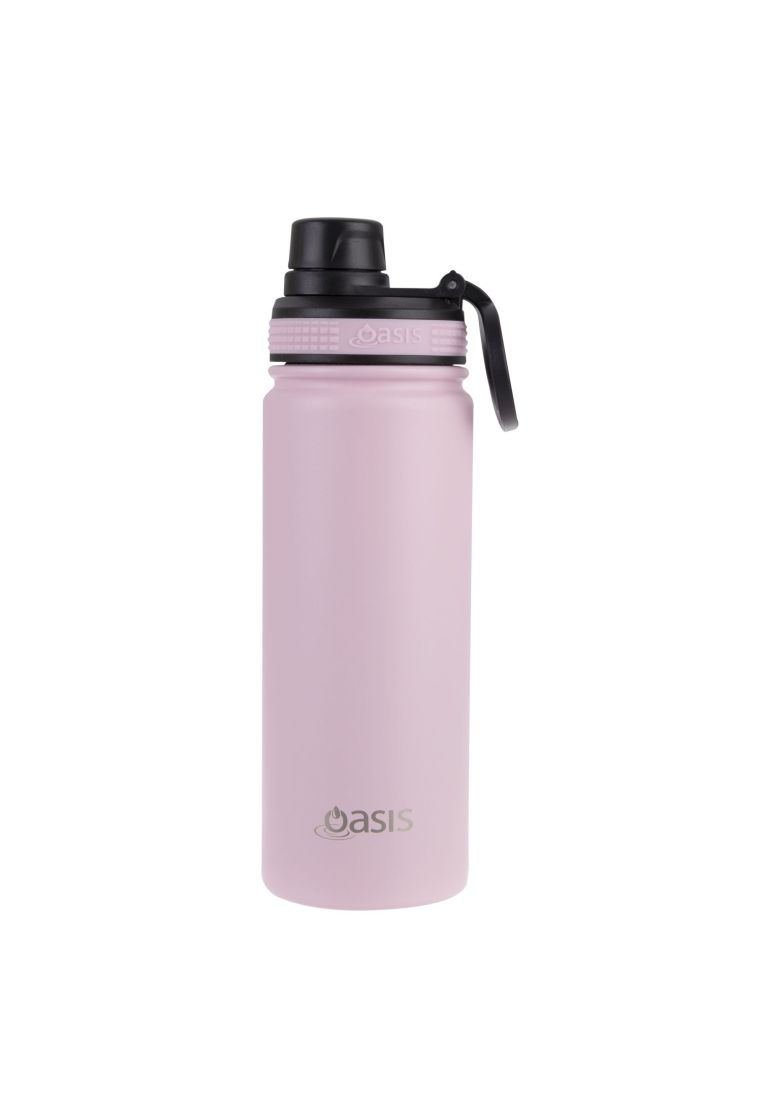 Oasis Stainless Steel Insulated Sports Water Bottle with Screw Cap 550ML - Carnation