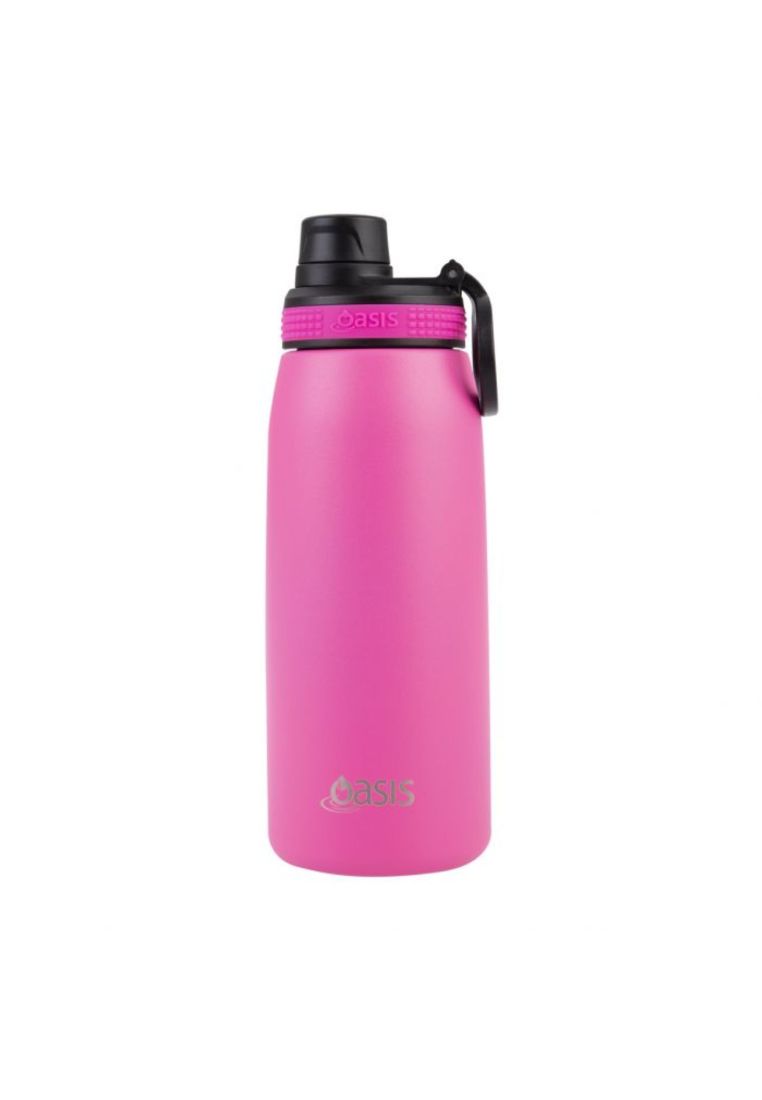 Oasis Stainless Steel Insulated Sports Water Bottle with Screw Cap 780ML - Neon Pink